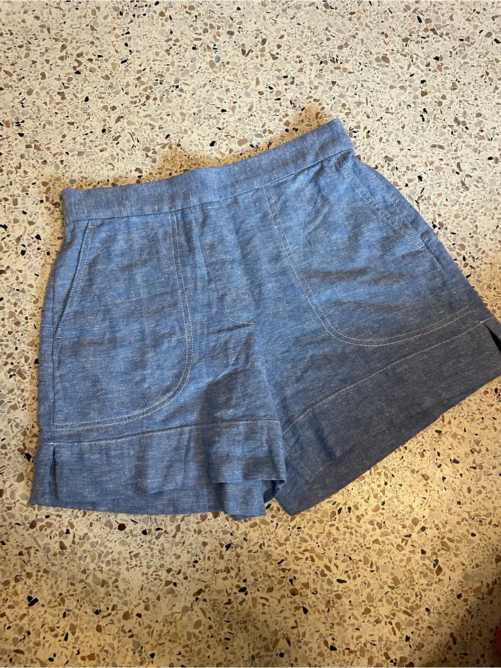 Banana Republic Chambray High Waisted Shorts